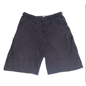 Vintage Y2K Nike Cargo Shorts Mens Large Gray Baggy Silver‎ Tag Outdoor Gorp